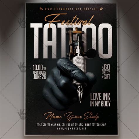 poster tattoo|Tattoo Poster PSD